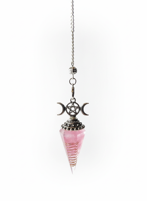 Rosenquarz-Orgonit-Pendel „Herzensführung“