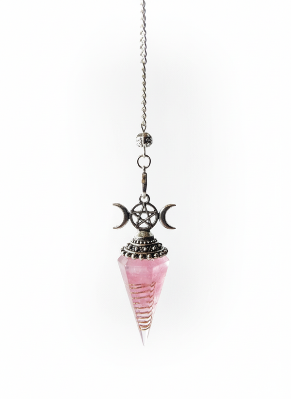 Rosenquarz-Orgonit-Pendel „Herzensführung“