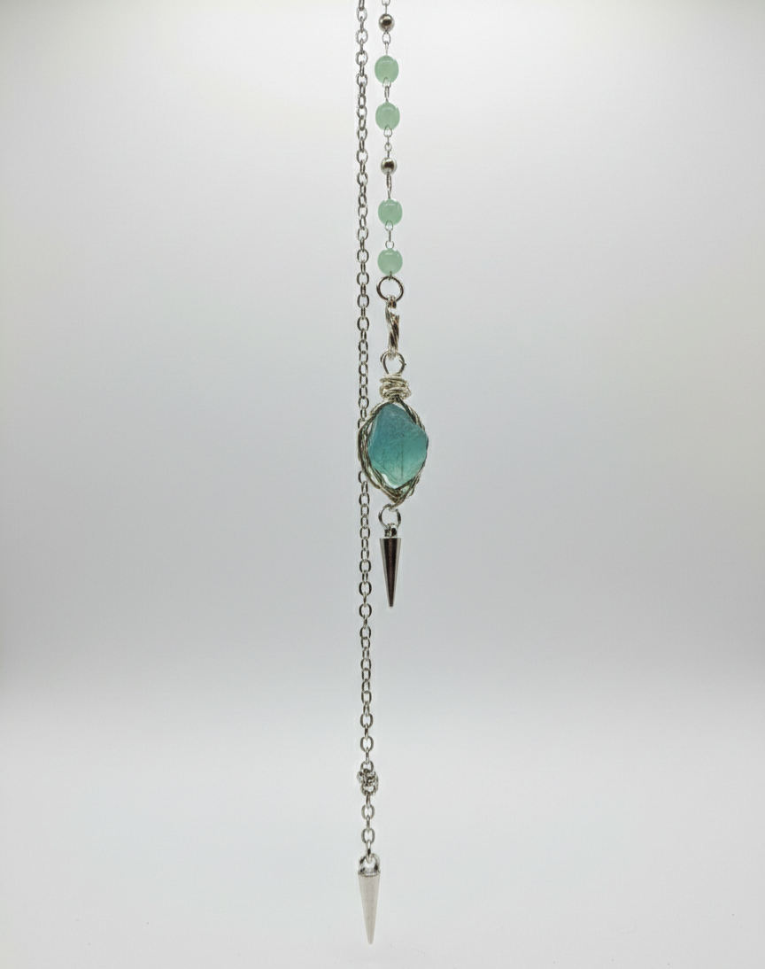 Fluorit-Pendelkette „Crystal Focus“